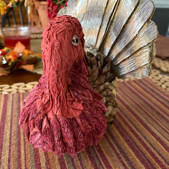 RARE VINTAGE GERMAN HANDMADE TURKEY DECOR - Picture 3 of 10